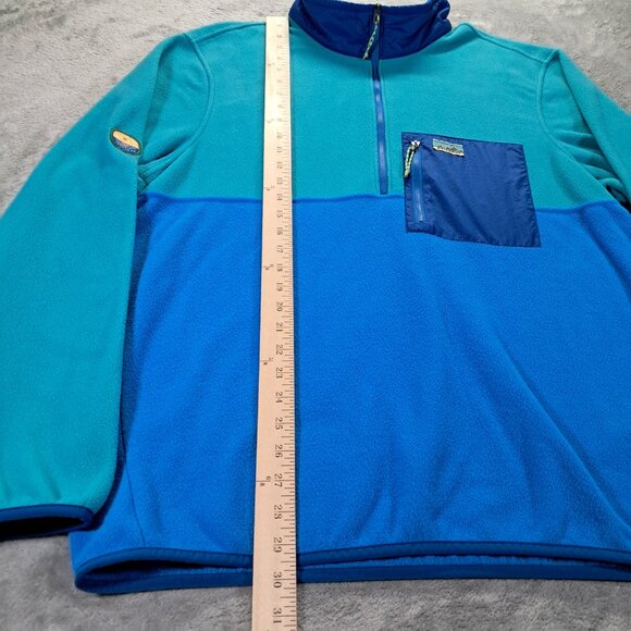 Patagonia Microdini 1/2 Zip Pullover Men XL Fleece Vessel Blue 26200 SP24 - Picture 6 of 9